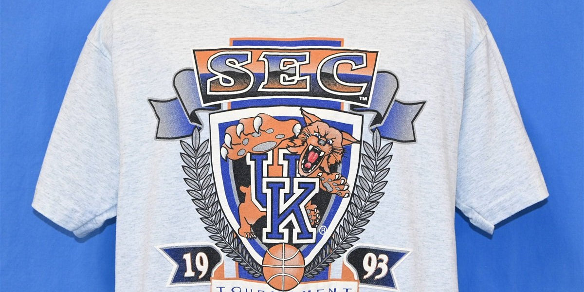 90s Kentucky Wildcats 1993 SEC Basketball Champs t-shirt Large 