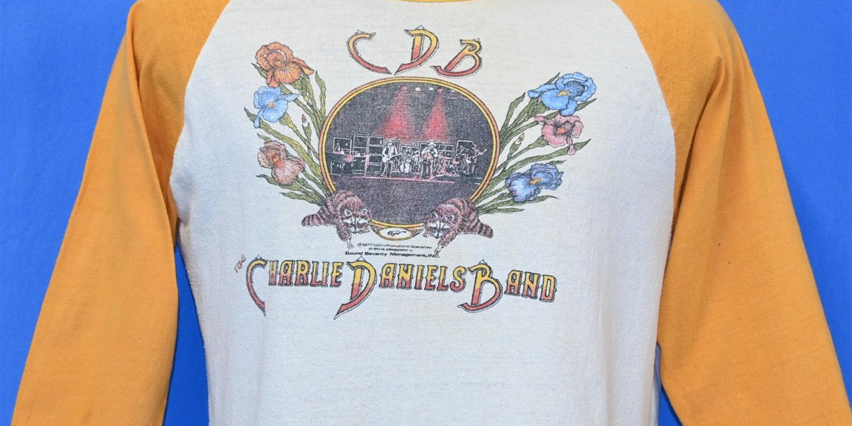 70s Charlie Daniels Band CDB Southern Rock Raglan t-shirt Large – The  Captains Vintage