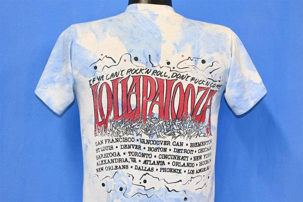 Subjektiv krystal uvidenhed 90s Lollapalooza 1992 Can't Rock Don't Come t-shirt Medium - The Captains  Vintage