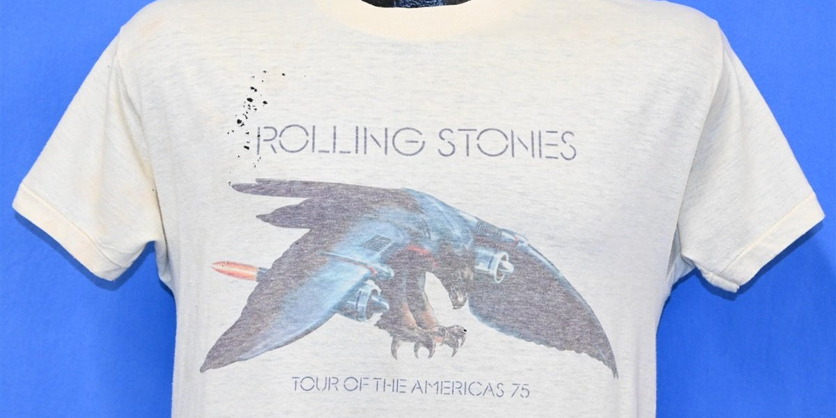 Distressed rolling 2024 stones t shirt