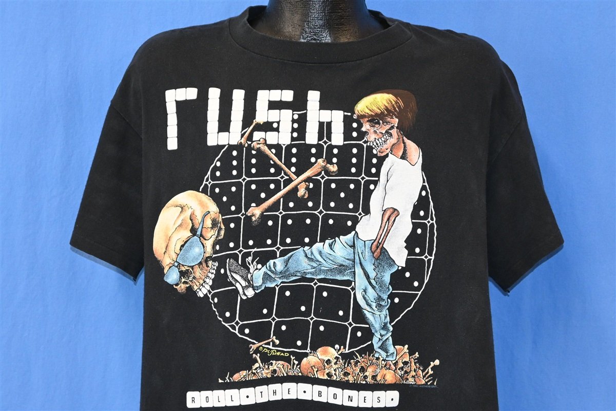 90s Rush Roll the Bones Tour Rock Pushead t-shirt Extra Large