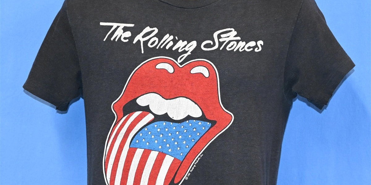 80s Rolling Stones North American Tour 1981 Lips t-shirt Medium