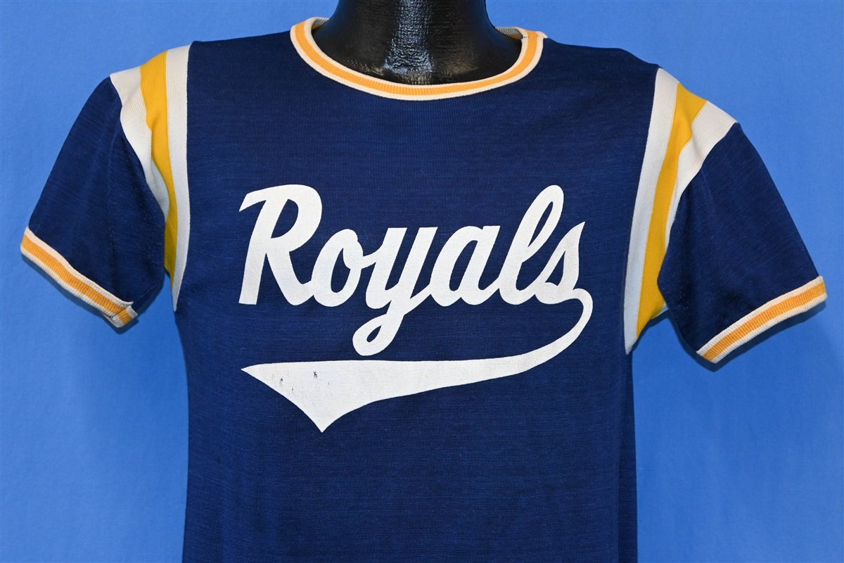 70s Royals Castelli #4 Flocked Letters Jersey t-shirt Small - The