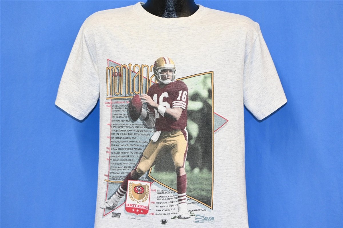 90s Joe Montana San Francisco 49ers NFL t-shirt Medium - The Captains  Vintage