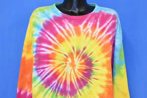 90s Tie Dye Rainbow Spiral Hippie t-shirt Extra Large