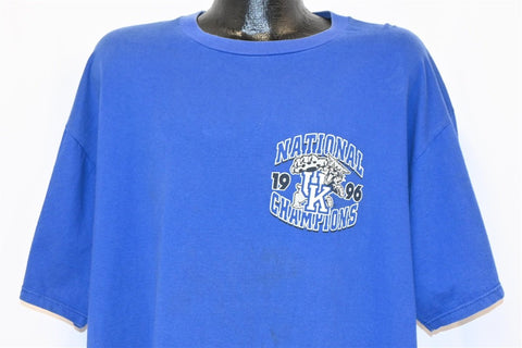 90s Kentucky Wildcats NCAA Champions 1996 Basketball t-shirt XXL