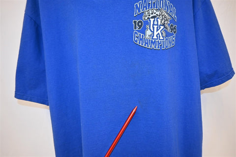 90s Kentucky Wildcats NCAA Champions 1996 Basketball t-shirt XXL
