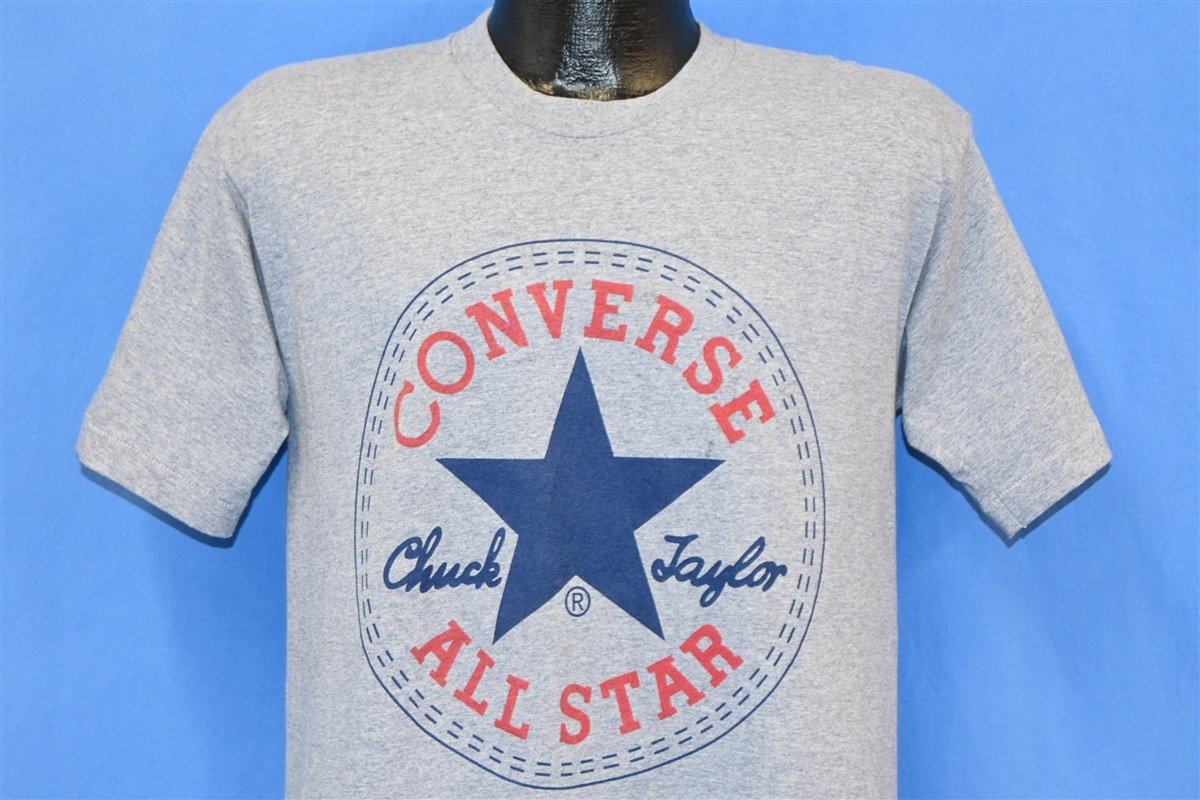 Ontcijferen Frank Worthley Gezichtsvermogen 90s Converse Chuck Taylor All Star Sneaker Patch t-shirt Medium - The  Captains Vintage