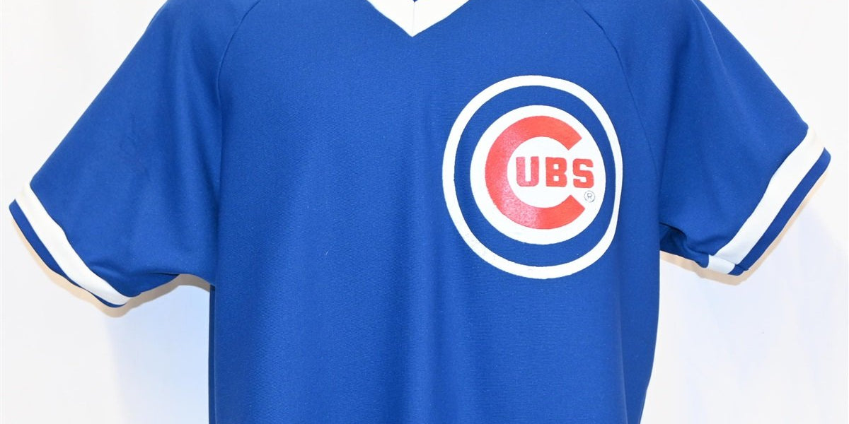 80s Chicago Cubs MLB Baseball Nylon Jersey t-shirt Large – The ...