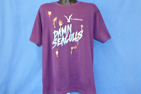 80s Fort Lauderdale Florida Damn Seagulls t-shirt Extra Large