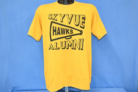 80s Skyvue Hawks High School Alumni Golden t-shirt Large
