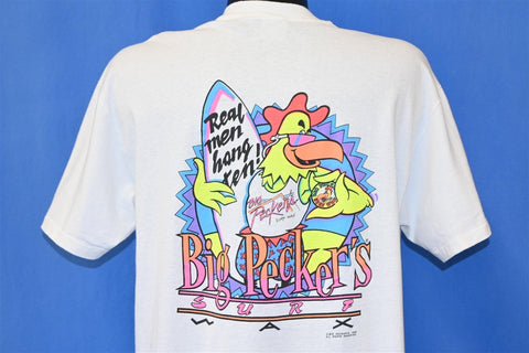 80s Big Pecker's Surf Wax Real Men Hang Ten t-shirt Extra Large