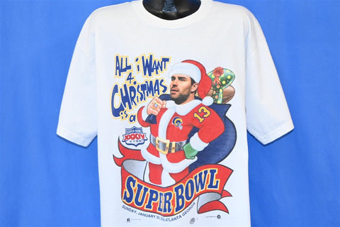 90s Super Bowl XXXIV St. Louis Rams Xmas t-shirt Extra Large