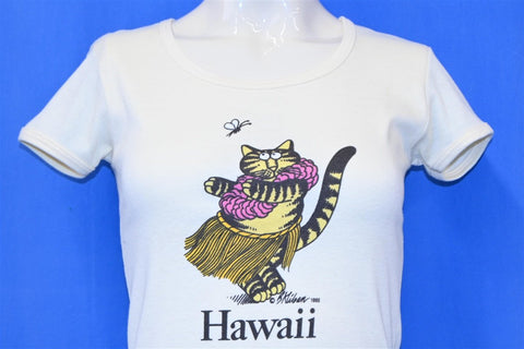 80s B Kliban Cat Hula Crazy Shirts t-shirt Womens Extra Small