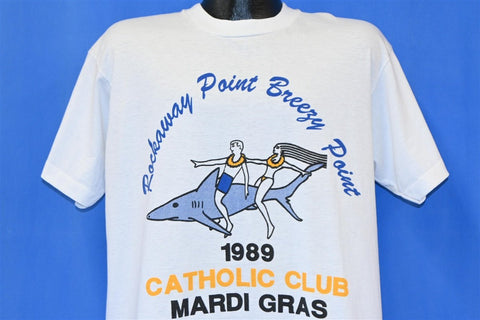 80s Rockaway Breezy Point NYC Mardi Gras 89 t-shirt Extra Large
