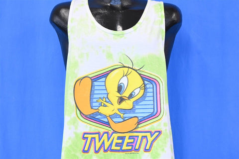 90s Looney Tunes Tweety Bird Tie Dye Cover-Up t-shirt Extra Large