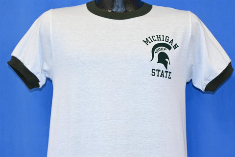 80s Michigan State Spartans Ringer Deadstock t-shirt Medium