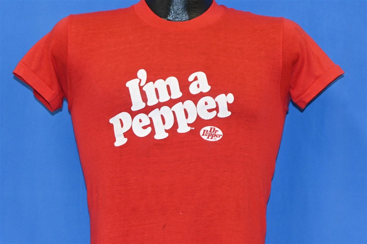 70s Dr. Pepper Slogan I'm a Pepper Distressed t-shirt Small - The