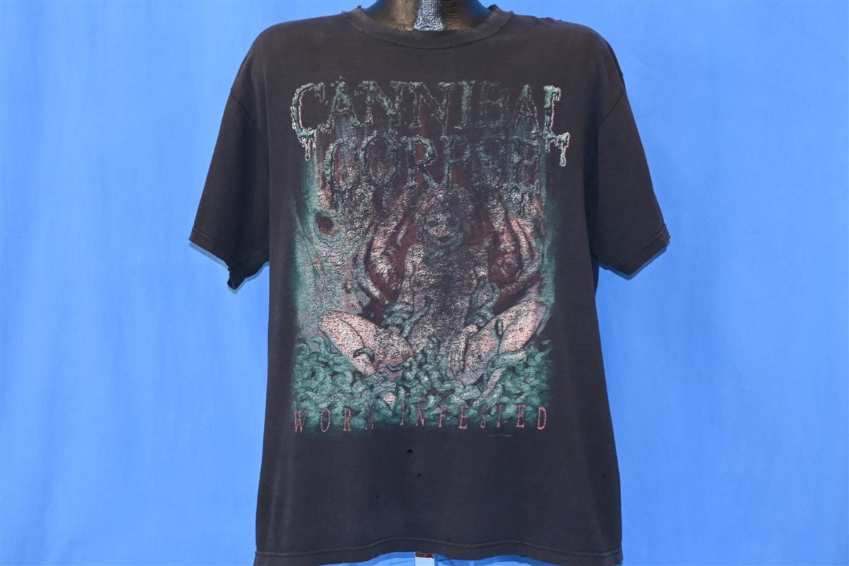 Infested Corpse Y2K Cannibal Corpse Worm Infested Distressed t-shirt Extra Large - The ...