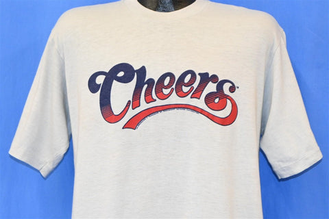 80s Cheers Sitcom TV Show Television Logo Gray t-shirt Large
