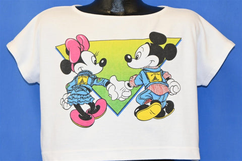 80s Walt Disney Mickey Minnie Mouse Half t-shirt Medium