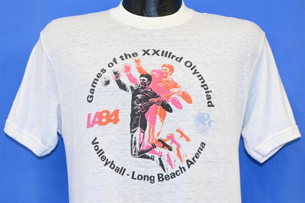 80s LA84 Olympic Games Volleyball Long Beach t-shirt Medium 