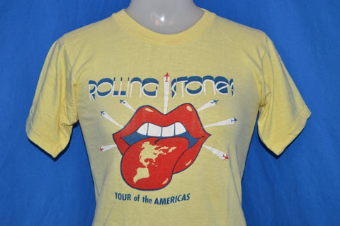 70s Rolling Stones 1975 Tour of the Americas t-shirt Extra-Small