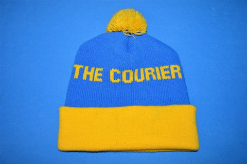 80s The Courier Newspaper Bobble Winter Hat