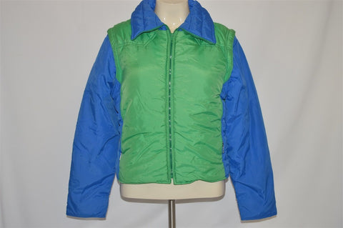 70s Swing West Zip Off Sleeve Ski Jacket Youth Large