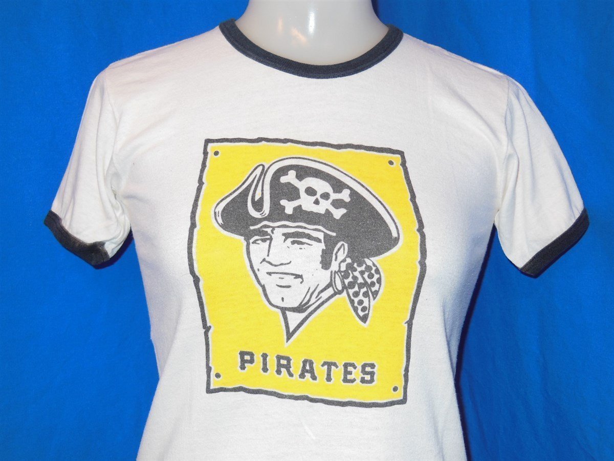 70s Pittsburgh Pirates Baseball Ringer t-shirt Youth Large - The Captains  Vintage