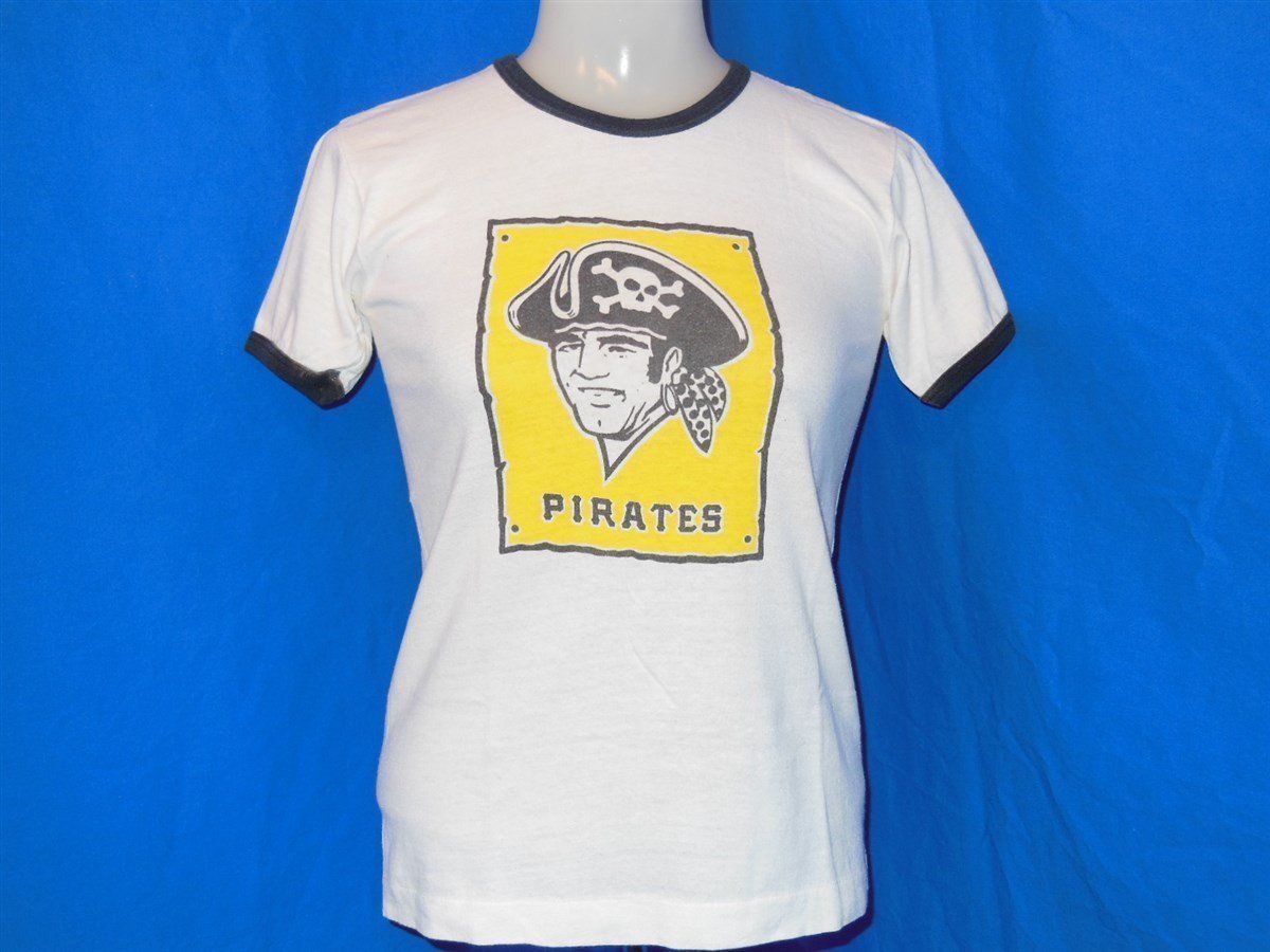 70s Pittsburgh Pirates Baseball Ringer t-shirt Youth Large - The