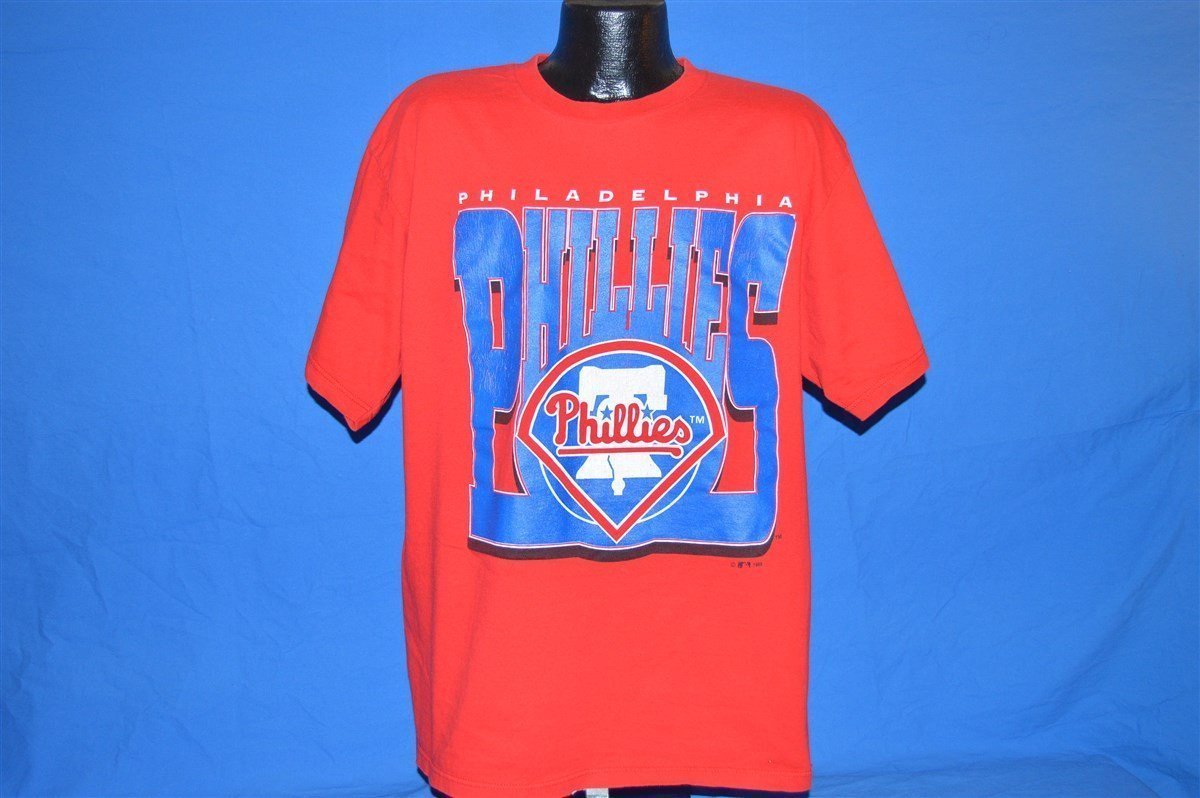 New PHILADELPHIA PHILLIES Baseball Mbl Jersey Shirt USA Red Size: L New