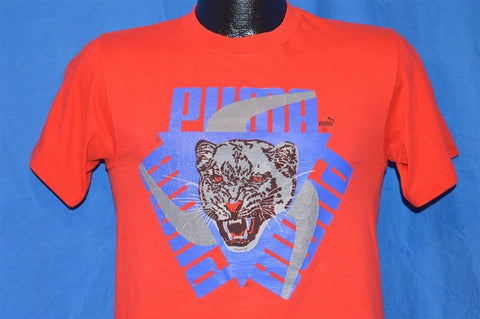80s Puma Panther Logo Red t-shirt Small