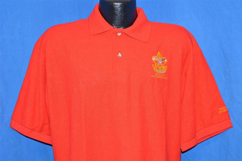 90s Boy Scouts Class B Uniform Polo Shirt Large