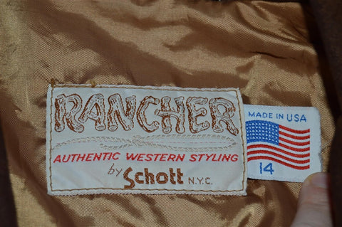 70s Fringe Suede Leather Jacket Women's Medium