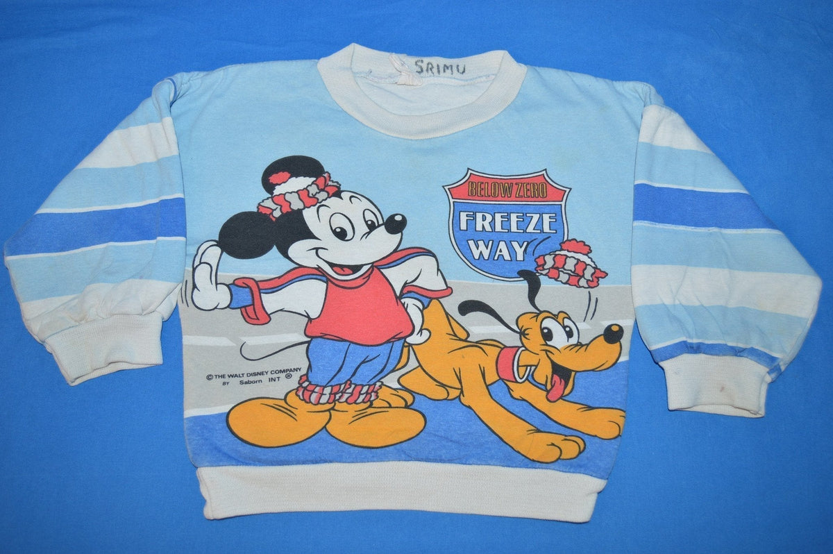 80s Mickey Mouse and Goofy Kids Sweatshirt Youth Small – The 