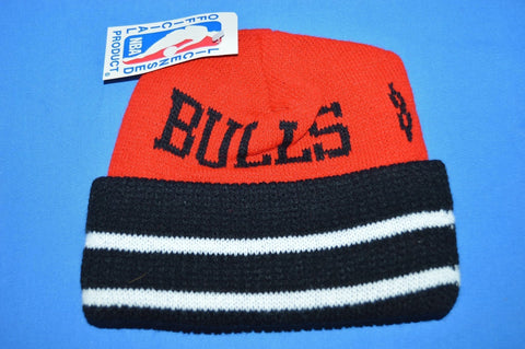 80s Chicago Bulls New With Tags Knit Beanie Hat