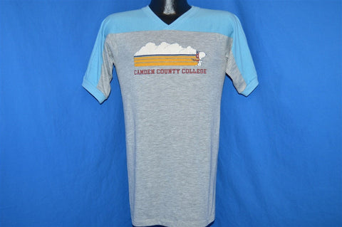 80s Snoopy Camden County College Jersey t-shirt Small
