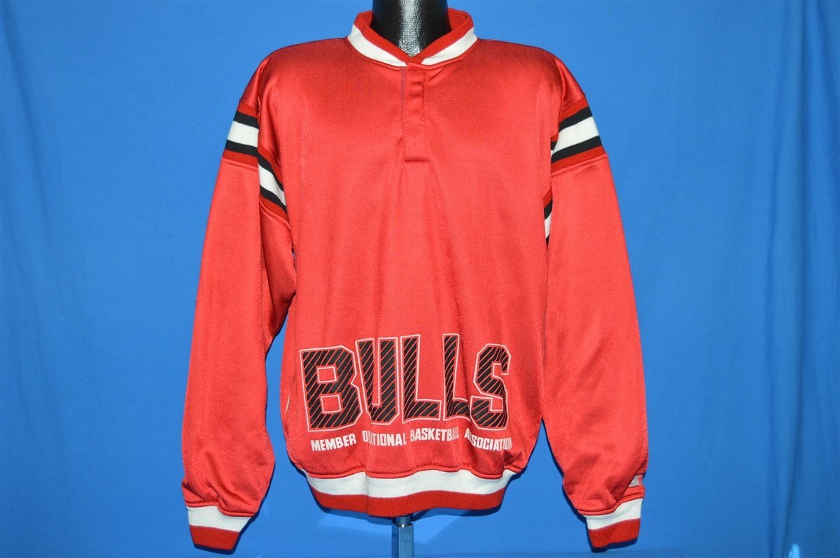 as-is* Retro Chicago Bulls Jersey Striped Collar & Sleeves