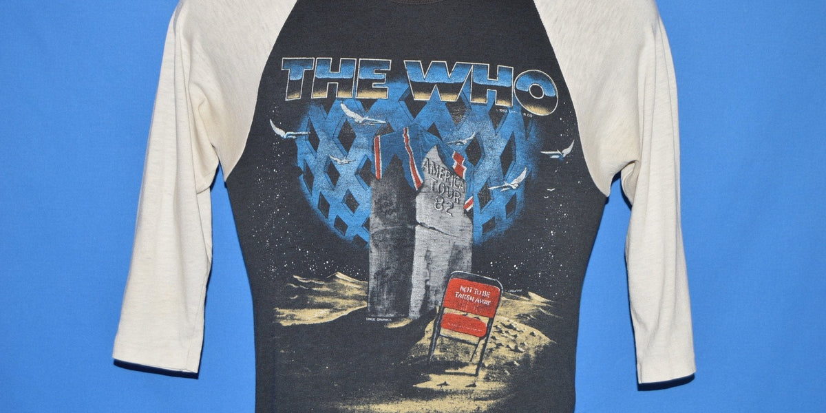 80s The Who Rock Band American Tour 1982 t-shirt Small – The