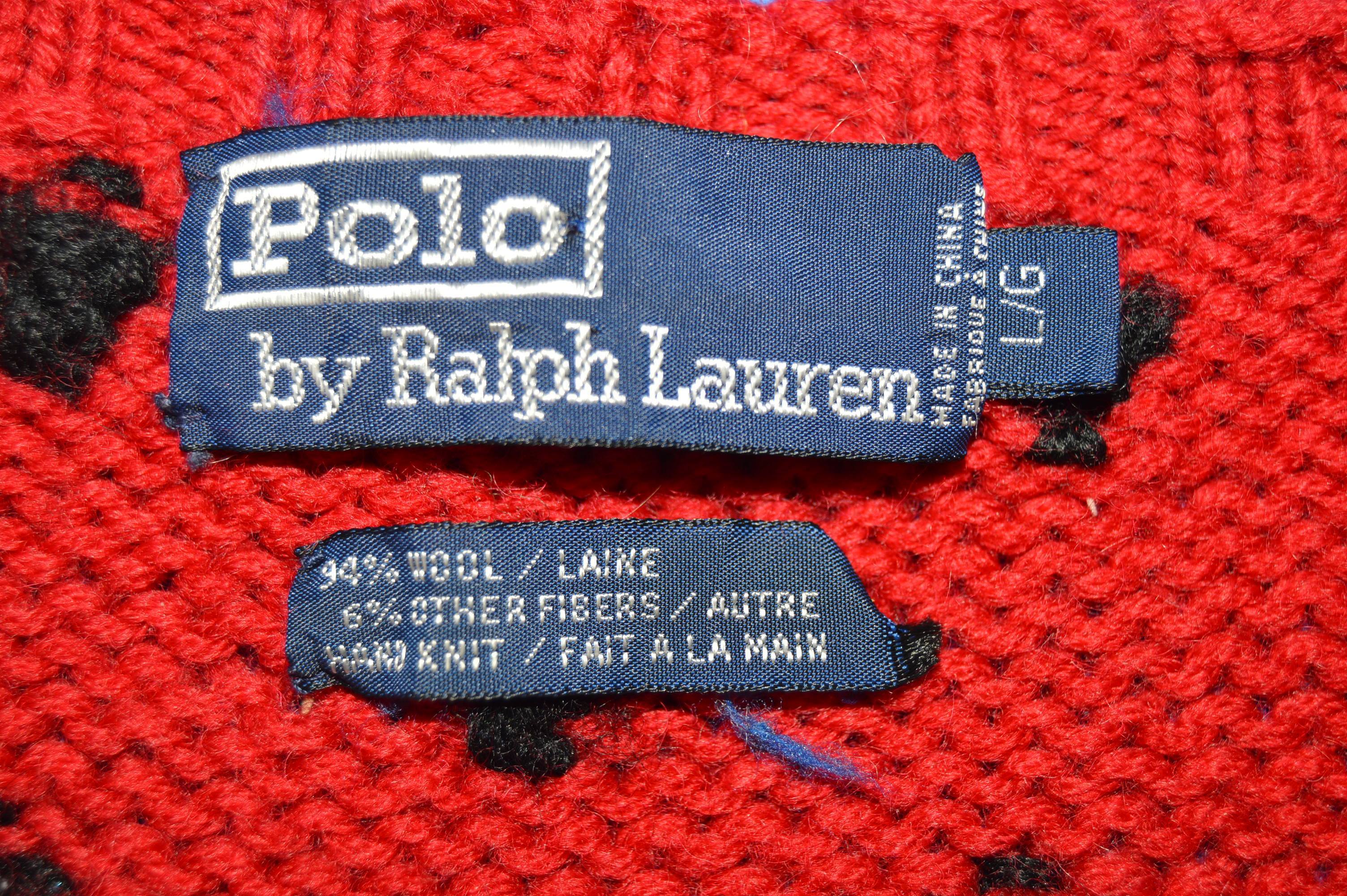 90s Ralph Lauren Reindeer Snowflake Winter Sweater Large - The Captains  Vintage