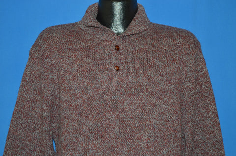 80s Pendleton Western Rag Elbow Patch Pullover Sweater Large