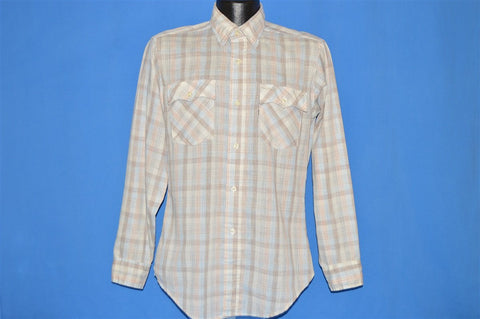 80s Levi's Plaid Button Down Shirt Medium