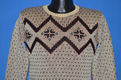 40s Puritan Snowflake High Waist Sweater Small