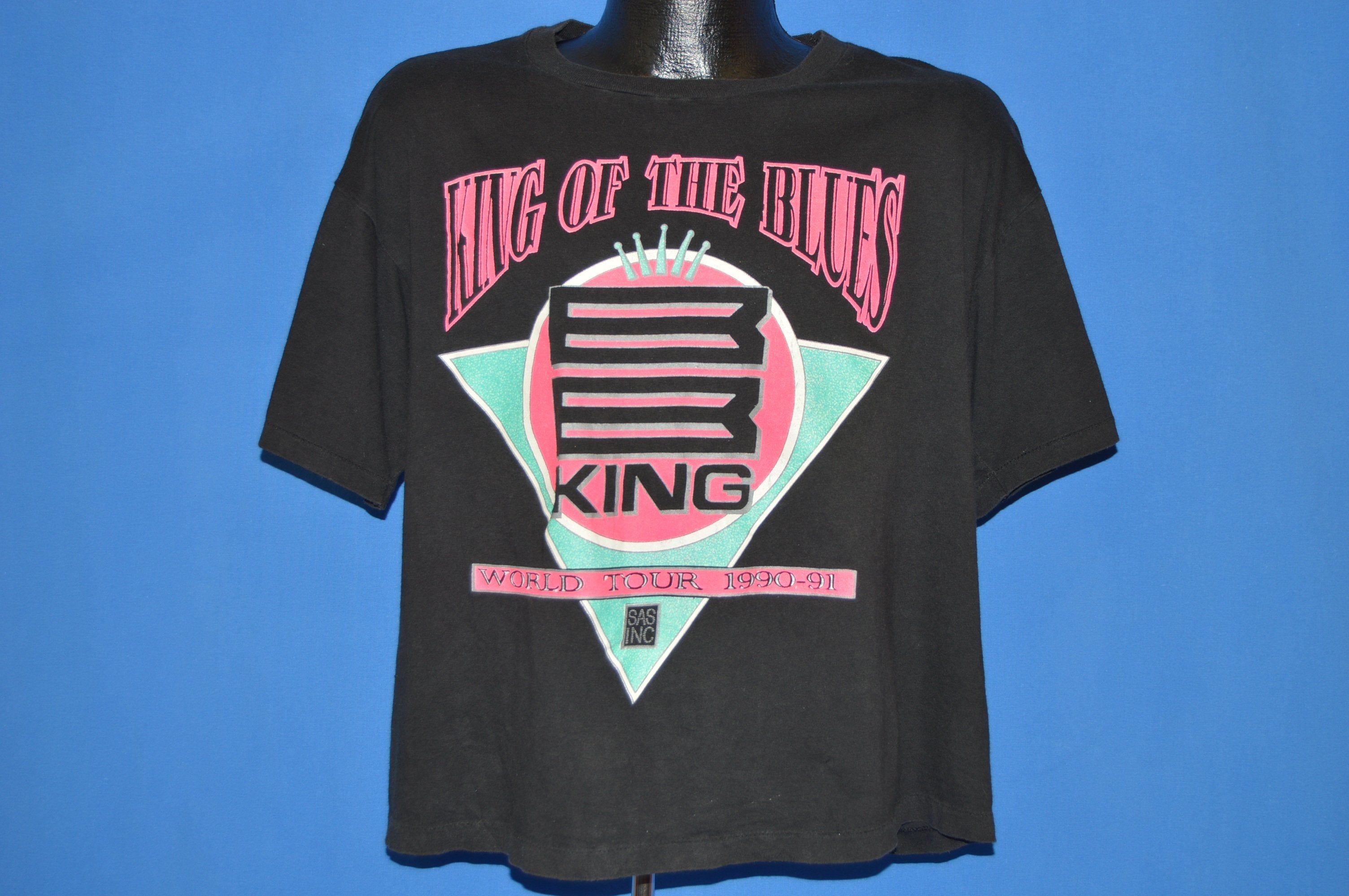 90s King Of The Blues BB King Tour 1990 t-shirt Extra Large - The Captains  Vintage