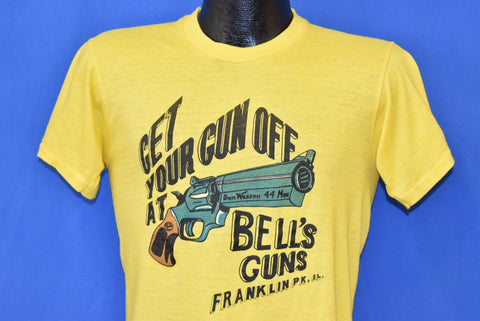 80s Get Your Gun Off At Bell's Guns t-shirt Small