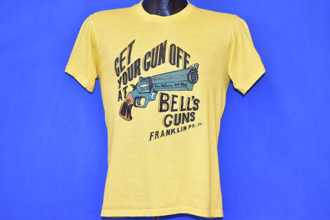 80s Get Your Gun Off At Bell's Guns t-shirt Small