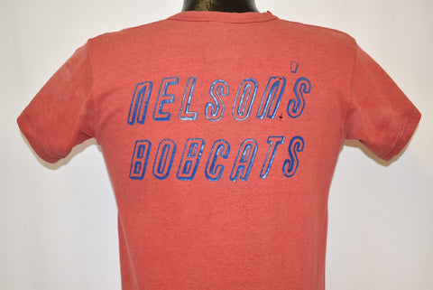 50s Nelson's Bobcats Distressed t-shirt Small