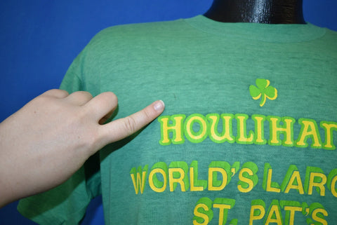 80s Houlihans World's Largest St Pat's '85 t-shirt Large
